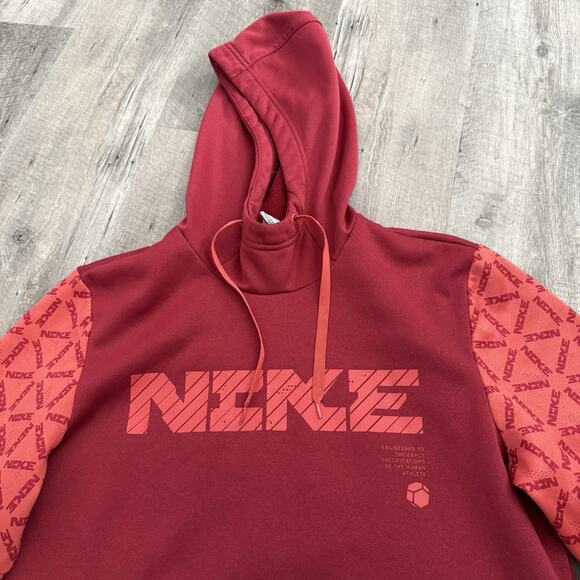 NIKE Therma-Fit Hoodie Mens Small Pullover Training DD1762-690 Kangaroo Pockets - Picture 1 of 8